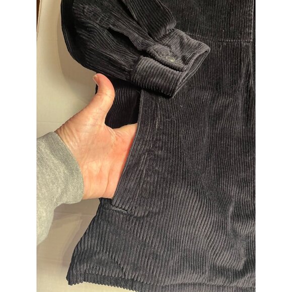 Arizona Mens Corduroy Long Sleeve Shirt Jacket 3XL Black Big & Tall 100% Cotton - Picture 8 of 15